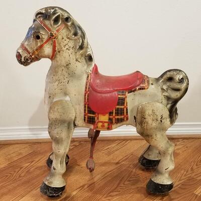 Lot #83  1950's-1960's English Bouncy Horse - Mobo Bronco