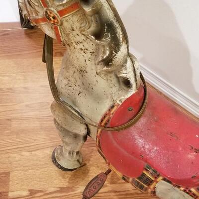 Lot #83  1950's-1960's English Bouncy Horse - Mobo Bronco