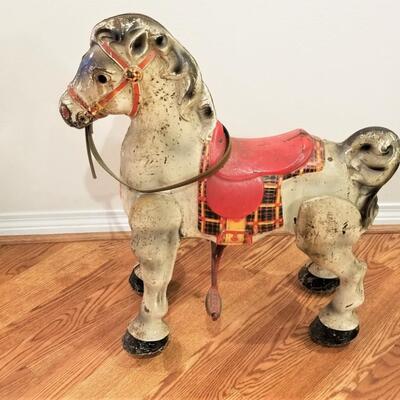 Lot #83  1950's-1960's English Bouncy Horse - Mobo Bronco