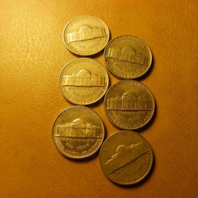 Mix of Nickels 1941,48,59,62,53.