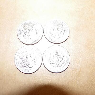 4- Kennedy 1974,71,73. half dollar coins.