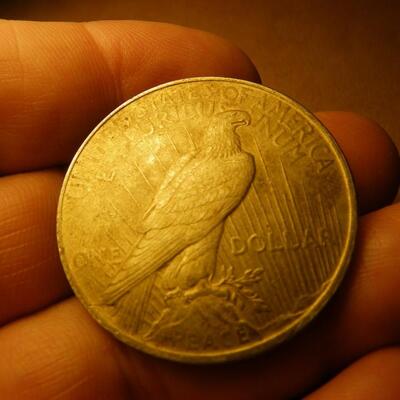 1924 Liberty head silver dollar.