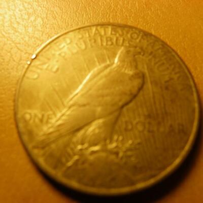 1922 Silver Peace dollar.