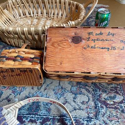 #234 Decorative Woven Baskets Lot of 4