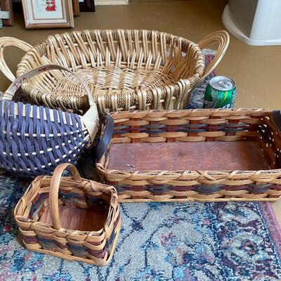 #234 Decorative Woven Baskets Lot of 4