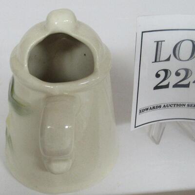 Vintage Pottery Planter Shaped Like a Teapot, Unmarked