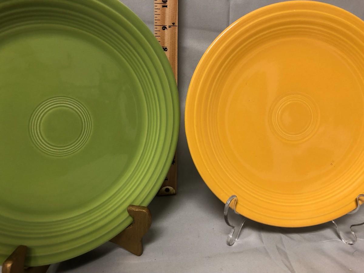 Lot 28 (2) Vintage Fiestaware Luncheon Plates