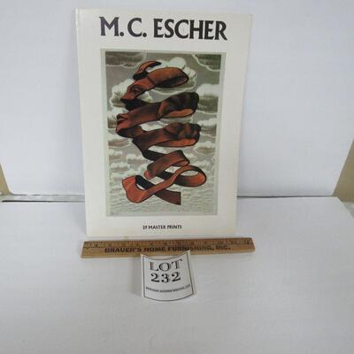 M. C. Escher 29 Master Prints Soft Cover Book, Published 1983, 11 1/2 x 16"