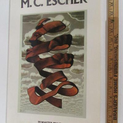 M. C. Escher 29 Master Prints Soft Cover Book, Published 1983, 11 1/2 x 16"