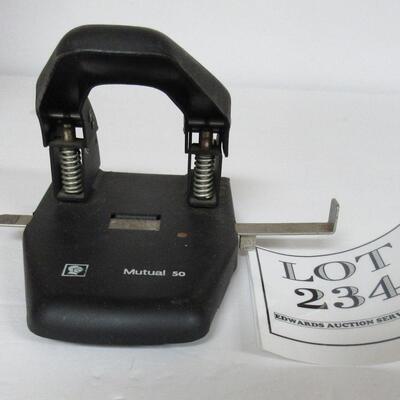 Older 2 Hole Punch, All Metal, Works Great