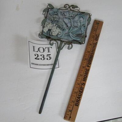 Iron Rod Garden Stake with Butterflies