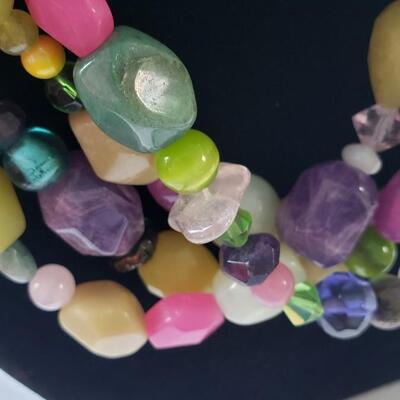 3 costume vintage necklaces