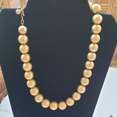 3 vintage costume necklaces beads