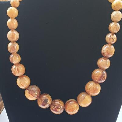 3 vintage costume necklaces beads