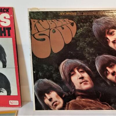 Lot #84  Beatles Album Collection - Hard Day's Night, Rubber Soul, Sgt Pepper, Meet the Beatles