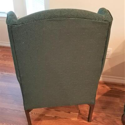 Lot #95  Pair of Winged-Back Chairs