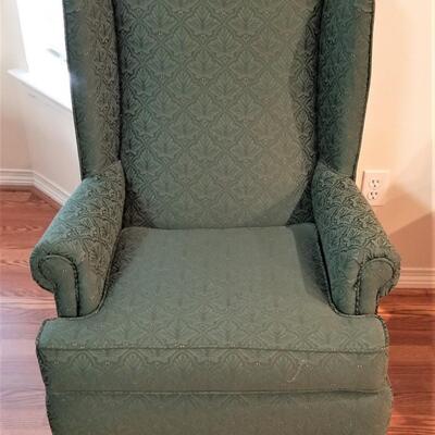 Lot #95  Pair of Winged-Back Chairs