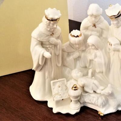 Lot #97  MIKASA Nativity Figurine with original box