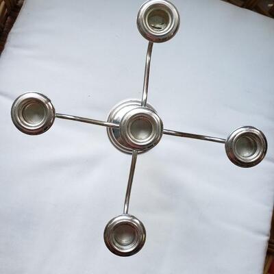 9" tall "Empire" sterling candelabra candlestick weighted