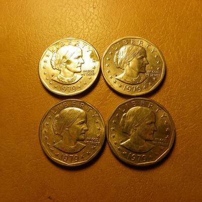 4- Susan B. Anthony coins 1979. 