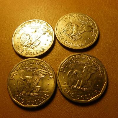 4- Susan B. Anthony coins 1979. 