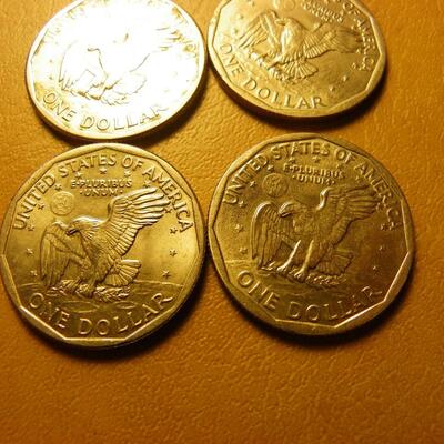 4- Susan B. Anthony coins 1979. 