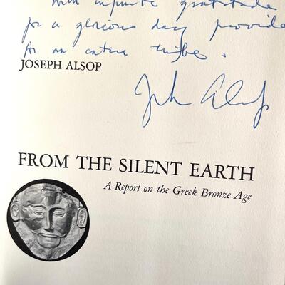 LOT 36 - SIGNED - From the Silent Earth - Joseph Alsop - HB/DJ