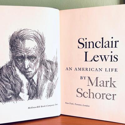 LOT 40 - SIGNED - Sinclair Lewis - American Life - Mark Schorer 