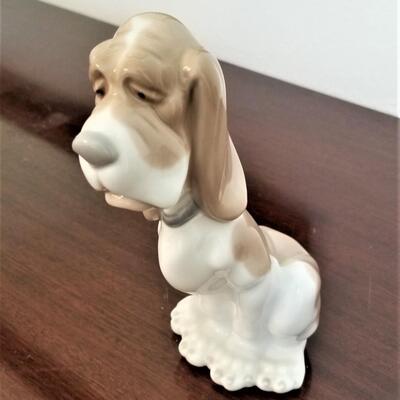 Lot #107  LLADRO NAO Figurine - Basset Hound