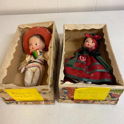 Lot of vintage dolls Latin Boy and Girl 