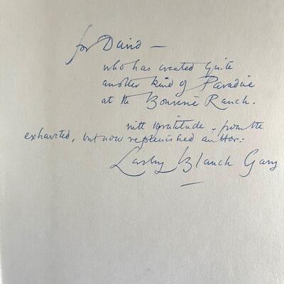 LOT 45 - SIGNED Lesley Blanch - Sabres of Paradise - 1960