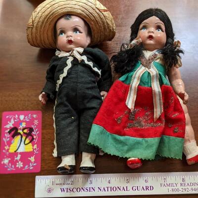 2 Vintage J. A. F. Dolls