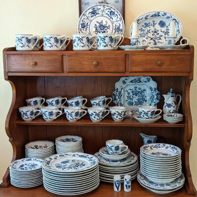 Large set of Blue Danube dishes