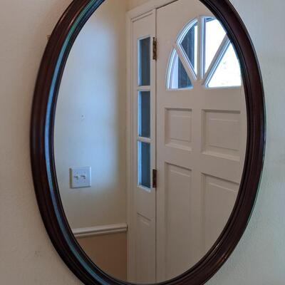Mahogony framed mirror
