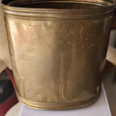 Beautiful Brass trash can, made in England