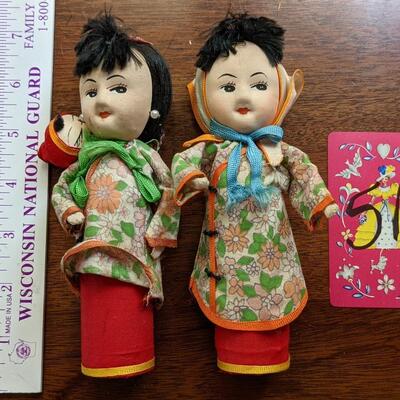 2 Chinese Girl Dolls