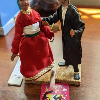 2 Vintage Hand Made in Jerusulem Dolls