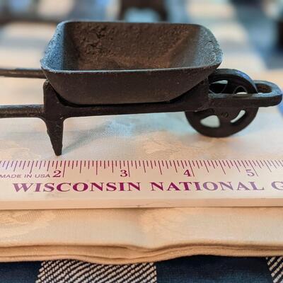 Wrought Iron wheel barrel