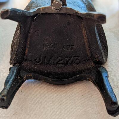 Wrought Iron 2 chairs and stool