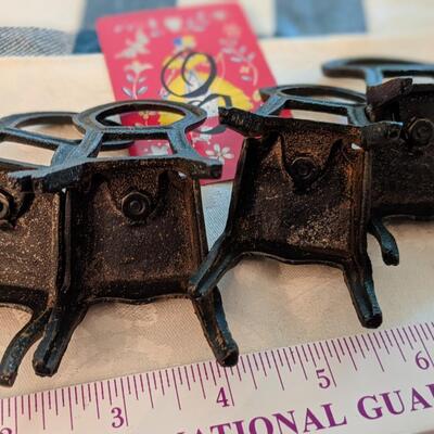 Set of 4 wrought Iron chairs