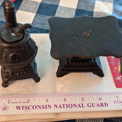 Wrought Iron Stove and table 