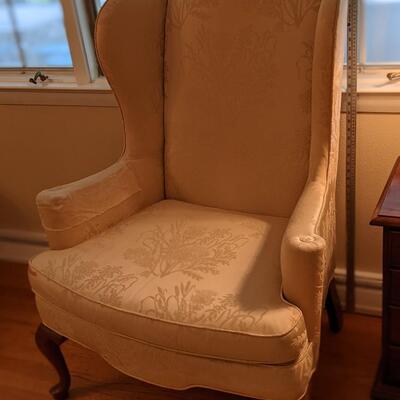 Cream Wing Back Chair