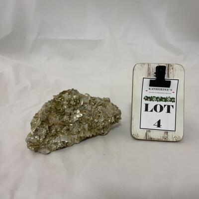 [4] Large Golden Pyrite Rock | Shimmering | Fools Gold