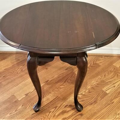 Lot #115  Queen Anne Style Drop Leaf Side Table