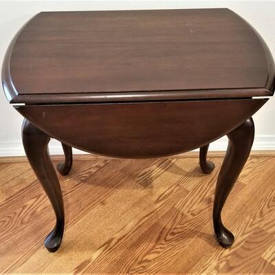 Lot #115  Queen Anne Style Drop Leaf Side Table