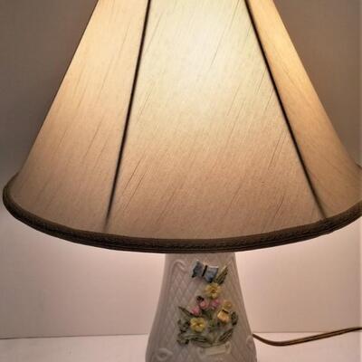 Lot #123  Belleek Table Lamp