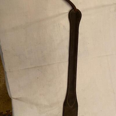 Leather riding bat
