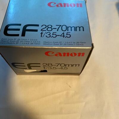 Canon 35 mm camera EOS 650 with accessories