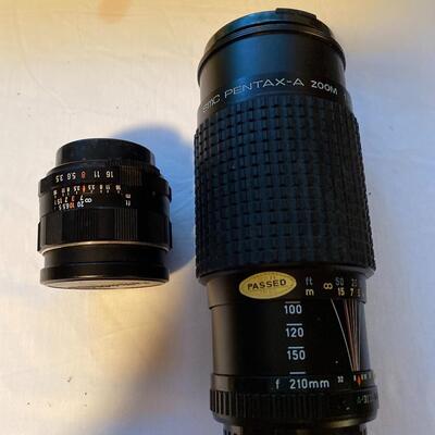 Pentax 35 mm camera and accessories