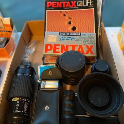 Pentax 35 mm camera and accessories